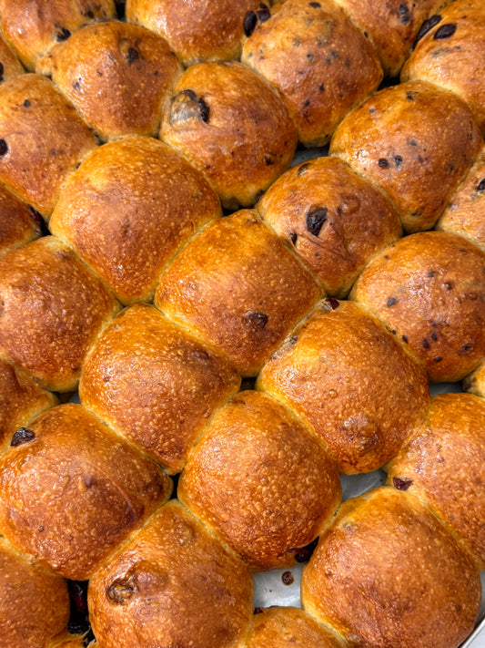 Bollitos Brioche con Chocolate 70% Cacao