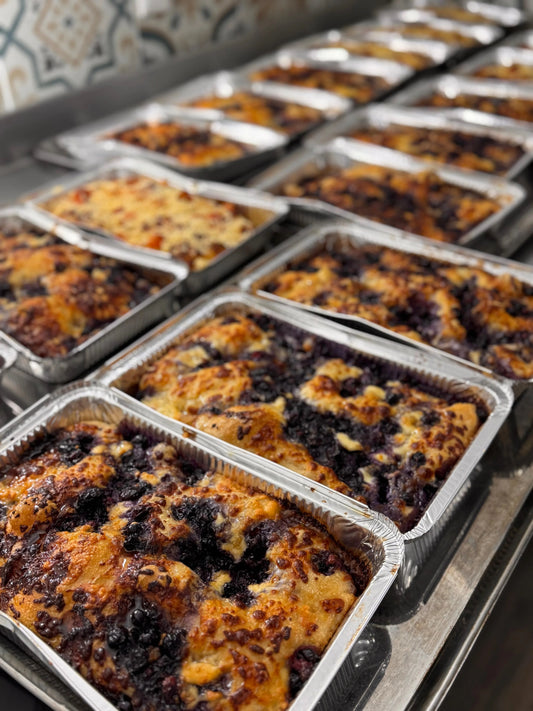 Focaccia de Quesos, Arándanos y Miel